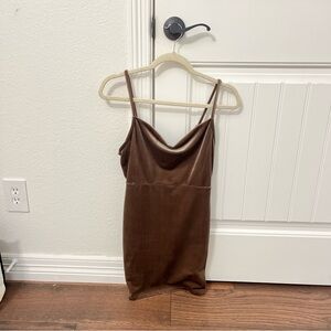Brown Velvet Forver 21 Party Dress, Size M